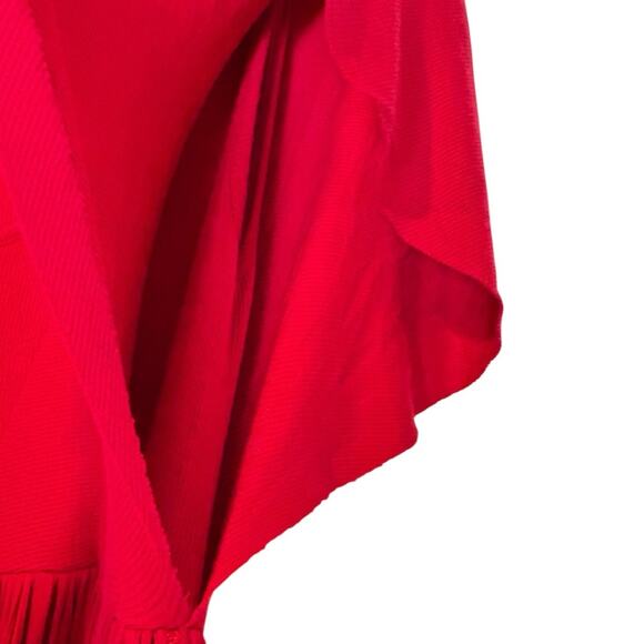 Rachel Pally Maxi Dress Womens Size S Red Stretch Ribbed Knit Designer Flowy - Picture 6 of 11